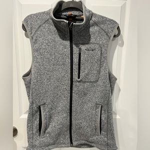 Orvis mens gray fleece vest Sz M, very good condition!